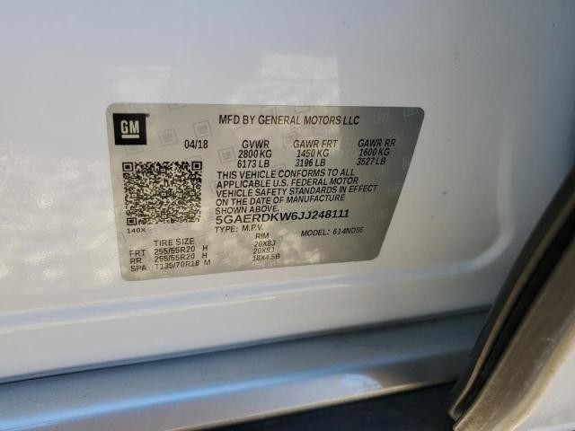 2018 BUICK ENCLAVE AV - 5GAERDKW6JJ248111