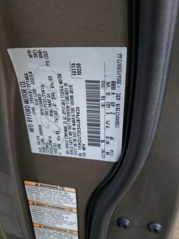 1FMZU73E54UB79626 2004 Ford Explorer Xlt