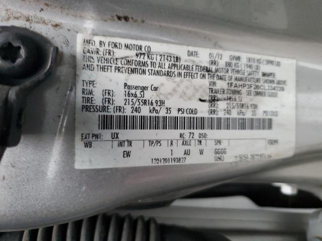 1FAHP3F26CL334339 2012 Ford Focus Se