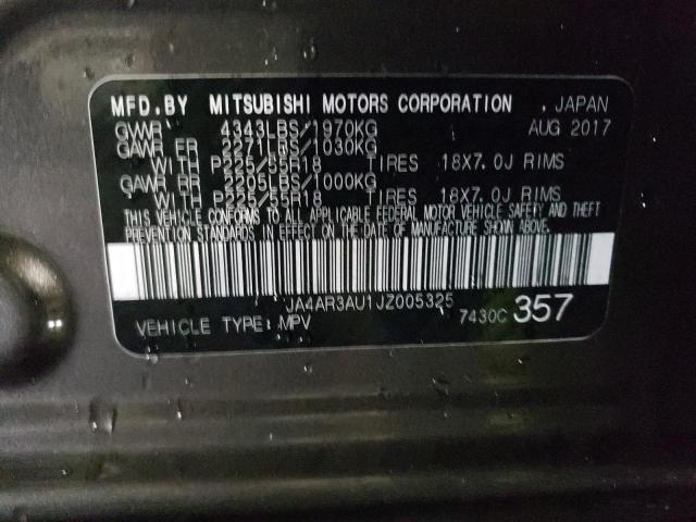 2018 MITSUBISHI OUTLANDER JA4AR3AU1JZ005325
