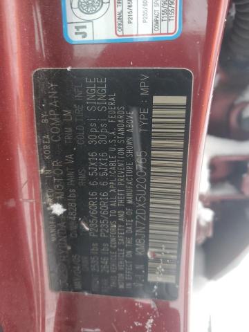 2005 Hyundai Tucson Gls VIN: KM8JN72DX5U200765 Lot: 37827724