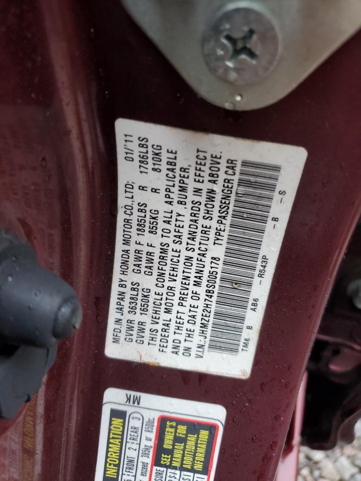 jhmze2h74bs005178 JHMZE2H74BS005178 2011 Honda Insight Ex