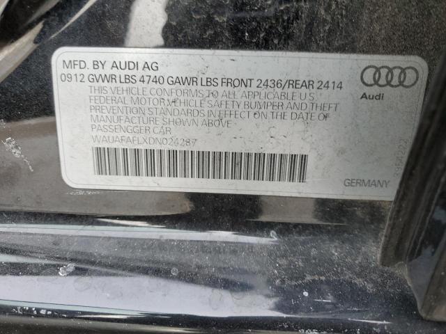 VIN WAUAFAFLXDN024287 2013 Audi A4, Premium no.12