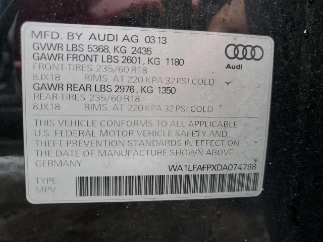 VIN WA1LFAFPXDA074798 2013 Audi Q5, Premium Plus no.12