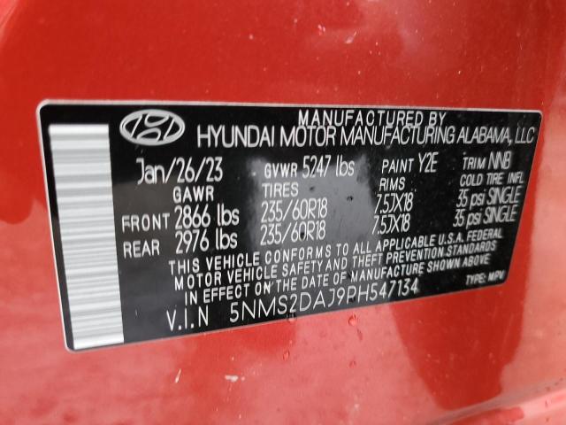 5NMS2DAJ9PH547134 | 2023 HYUNDAI SANTA FE S