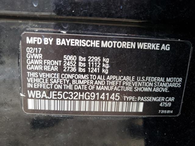 WBAJE5C32HG914145 | 2017 BMW 540 i