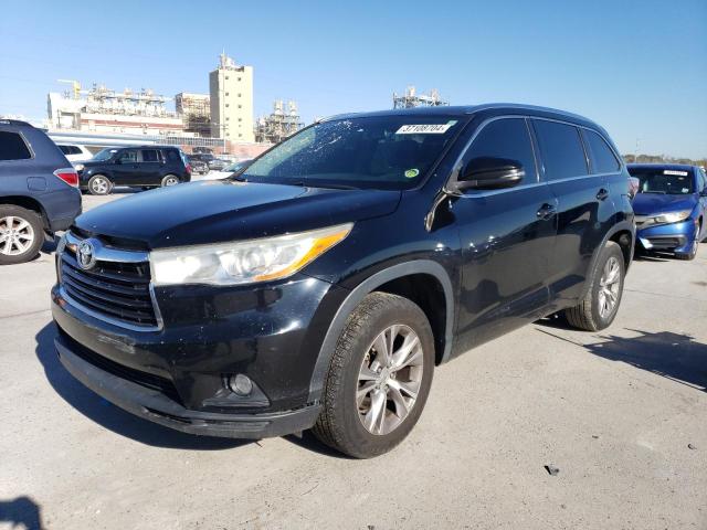 VIN 5TDKKRFH7ES036924 2014 Toyota Highlander, Xle no.1