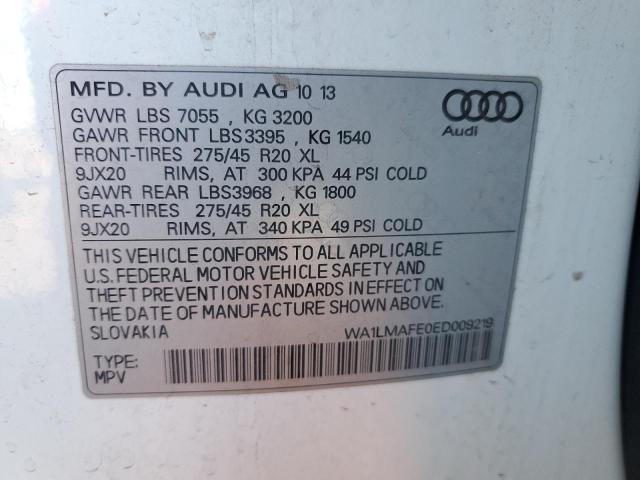 WA1LMAFE0ED009219 | 2014 AUDI Q7 PREMIUM