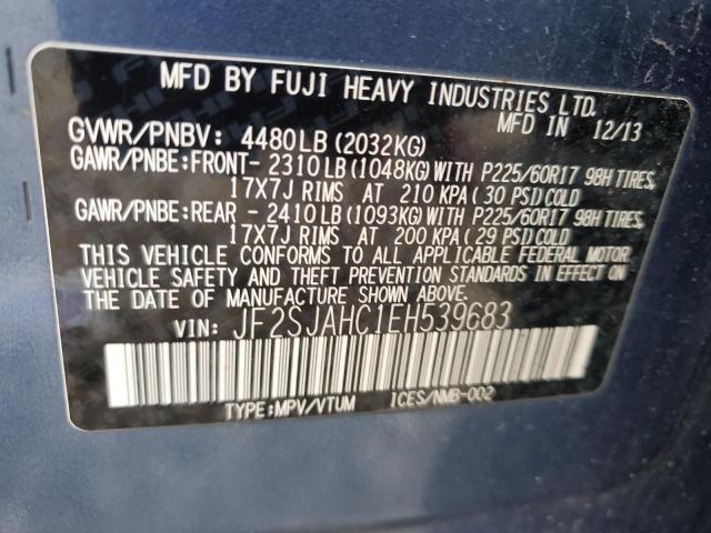 JF2SJAHC1EH539683 | 2014 SUBARU FORESTER 2