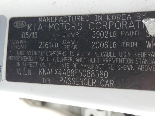 KNAFX4A88E5088580 | 2014 KIA FORTE EX