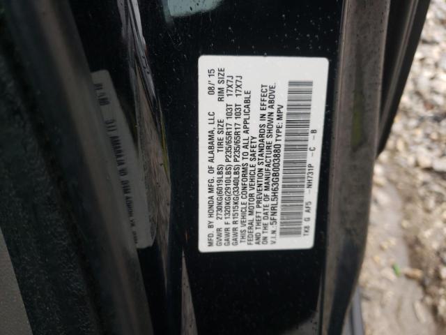 5FNRL5H63GB003880 | 2016 HONDA ODYSSEY EX