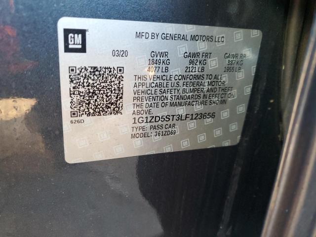 2020 Chevrolet Malibu Lt VIN: 1G1ZD5ST3LF123656 Lot: 55794494