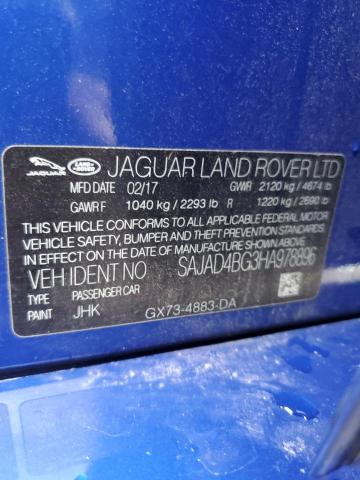 2017 JAGUAR XE PREMIUM - SAJAD4BG3HA978896
