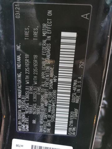 VIN 5TDGZRBH9MS535990 2021 Toyota Highlander, Xle no.13