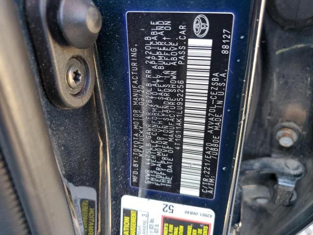 2020 TOYOTA CAMRY SE 4T1G11AK1LU952256