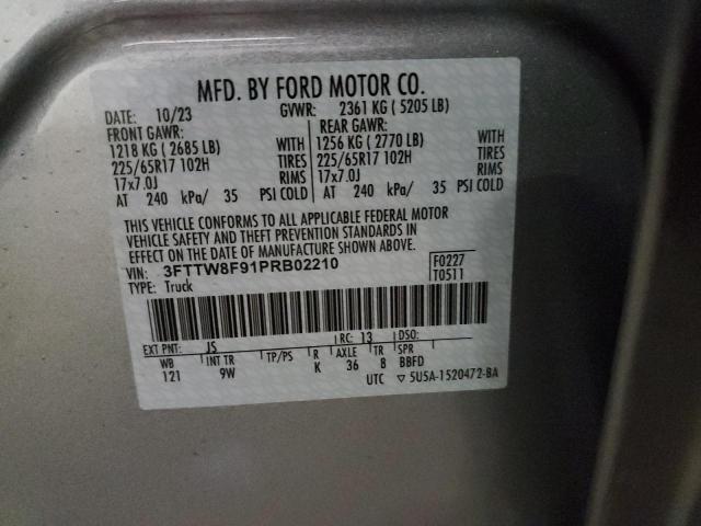 3FTTW8F91PRB02210 | 2023 FORD MAVERICK X