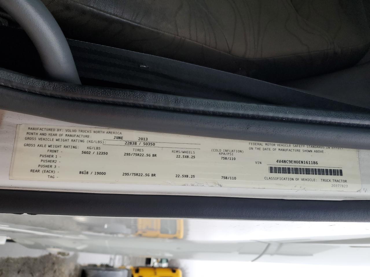 4V4NC9EH0EN161186 2014 Volvo Vn Vnl