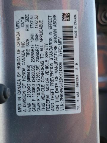 2019 HONDA CR-V LX - 2HKRW6H32KH213836