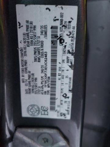 1FMCU0F73EUC62483 | 2014 FORD ESCAPE S