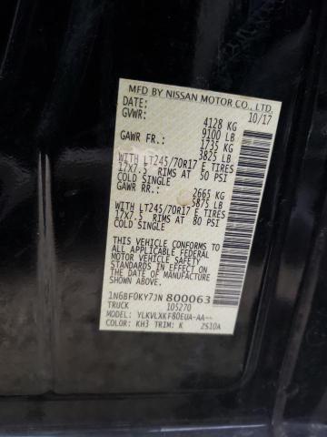 2018 NISSAN NV 1500 S - 1N6BF0KY7JN800063