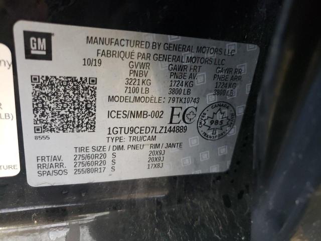 1GTU9CED7LZ144889 | 2020 GMC SIERRA K15