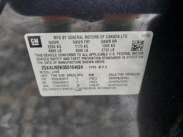 2016 GMC TERRAIN SL - 2GKALNEK0G6164924