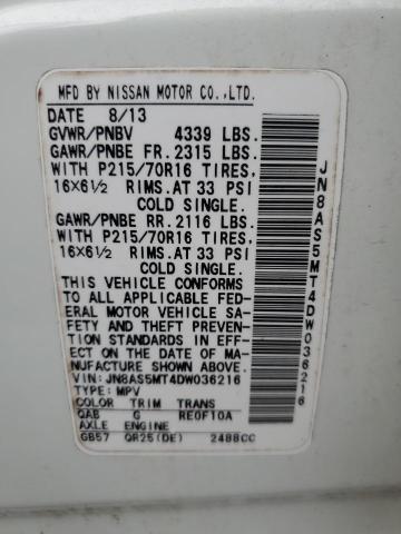 VIN 5TFRM5F16JX125912 2013 NISSAN ROGUE no.12