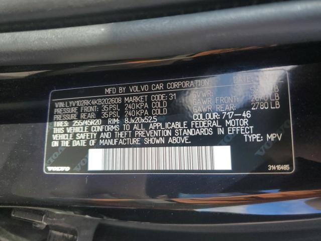 LYV102RK4KB202608 2019 VOLVO XC60 - Image 12