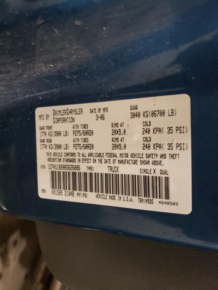 1D7HU18206S626086 2006 Dodge Ram 1500 St