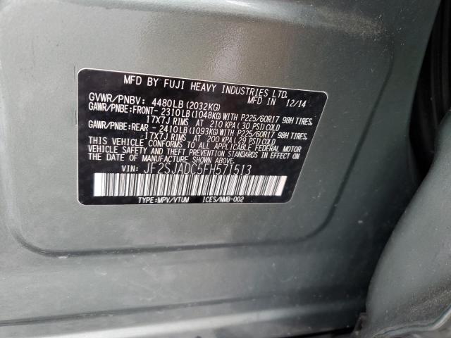 2015 SUBARU FORESTER 2 - JF2SJADC5FH571513
