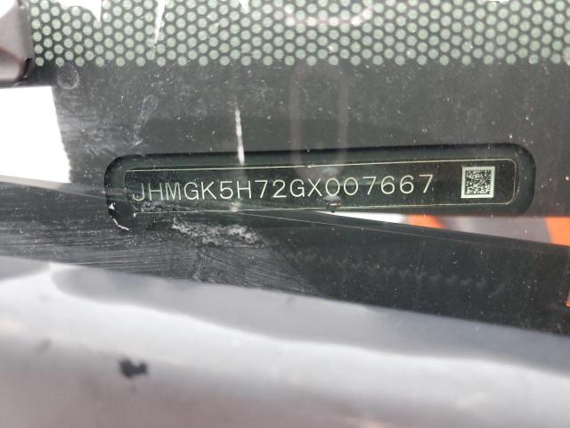 JHMGK5H72GX007667 | 2016 HONDA FIT EX