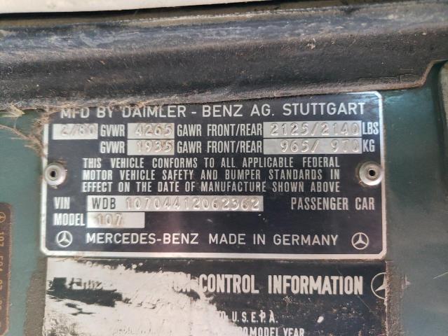 1980 MERCEDES-BENZ 450 SL #3301761357