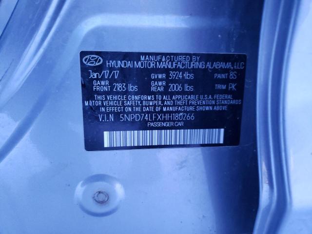 2017 HYUNDAI ELANTRA SE - 5NPD74LFXHH180266