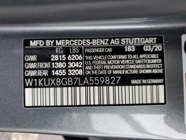 W1KUX8GB7LA559827 Mercedes-Benz All Other S MERCEDES 12