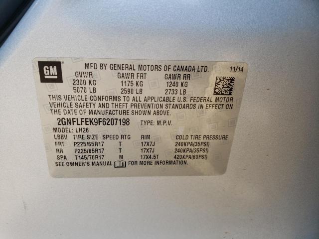 2GNFLFEK9F6207198 | 2015 CHEVROLET EQUINOX LT