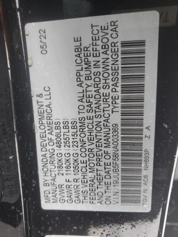2022 ACURA TLX TECH A - 19UUB5F58NA003369