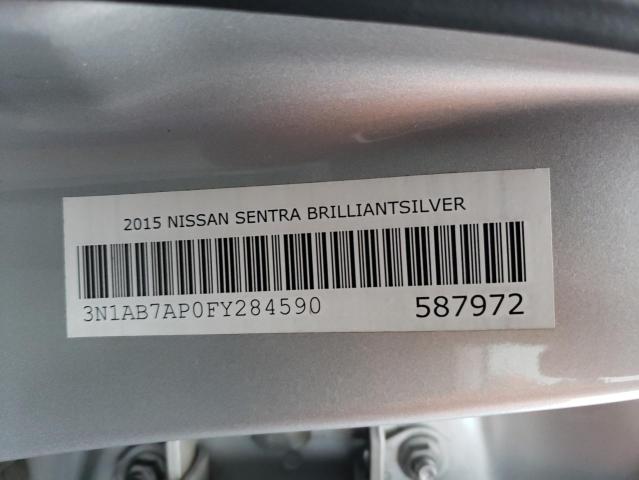 3N1AB7AP0FY284590 | 2015 NISSAN SENTRA S