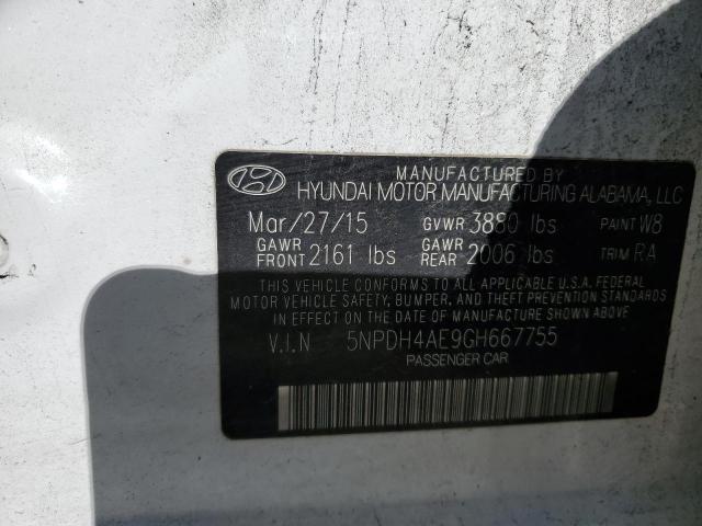 5NPDH4AE9GH667755 | 2016 HYUNDAI ELANTRA SE