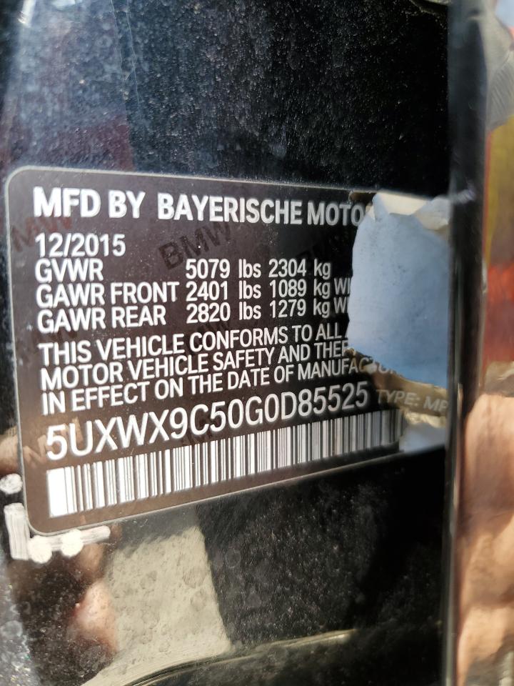 5UXWX9C50G0D85525 2016 BMW X3 xDrive28I