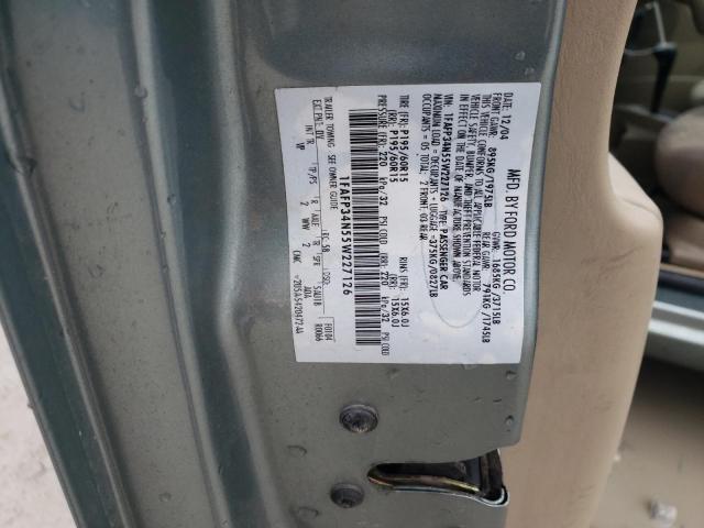 2005 Ford Focus Zx4 VIN: 1FAFP34N55W227126 Lot: 38983304