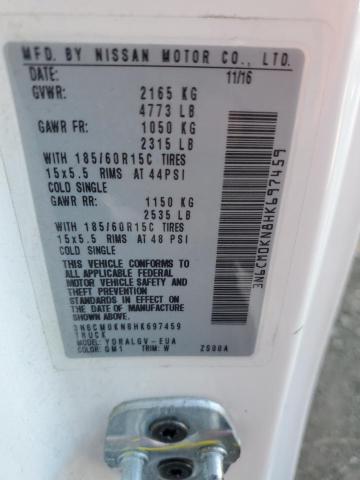 2017 NISSAN NV200 2.5S 3N6CM0KN8HK697459