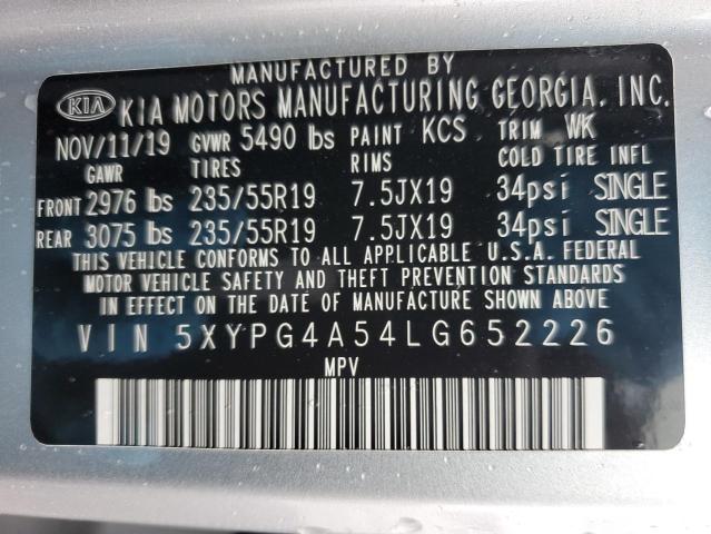 5XYPG4A54LG652226 | 2020 KIA SORENTO S