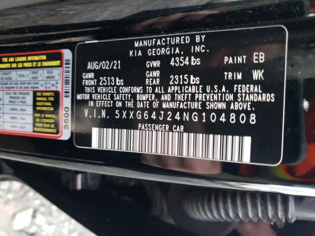 2022 KIA K5 GT LINE - 5XXG64J24NG104808
