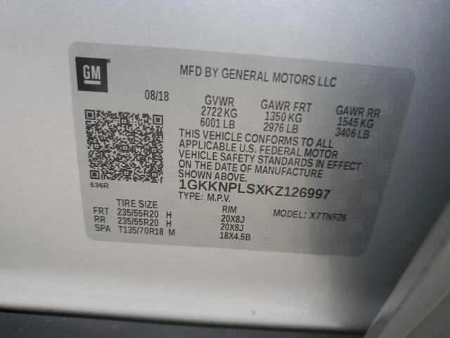 2019 GMC ACADIA DEN 1GKKNPLSXKZ126997
