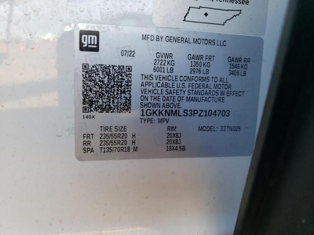 1GKKNMLS3PZ104703 | 2023 GMC ACADIA SLT