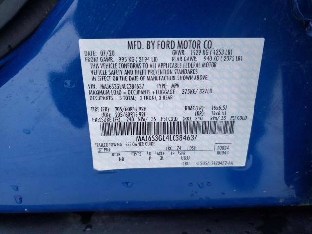 2020 FORD ECOSPORT S - MAJ6S3GL4LC384637