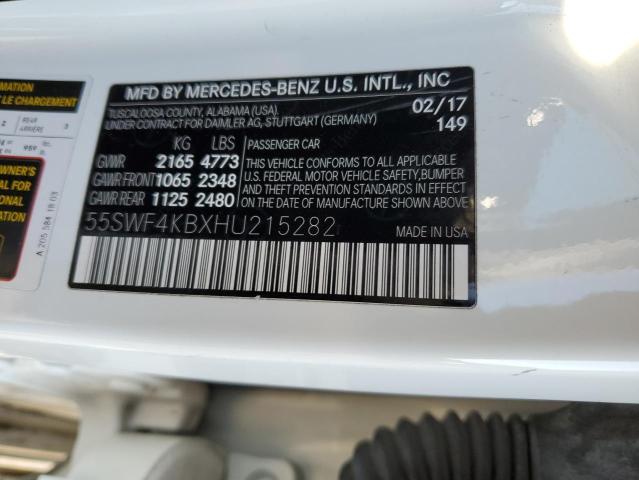 55SWF4KBXHU215282 2017 MERCEDES-BENZ C-CLASS, photo no. 13