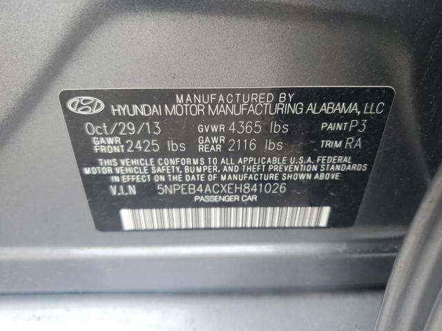 5NPEB4ACXEH841026 | 2014 HYUNDAI SONATA GLS