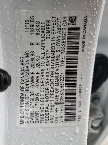 2020 HONDA CIVIC SPOR - 2HGFC2F87LH512284