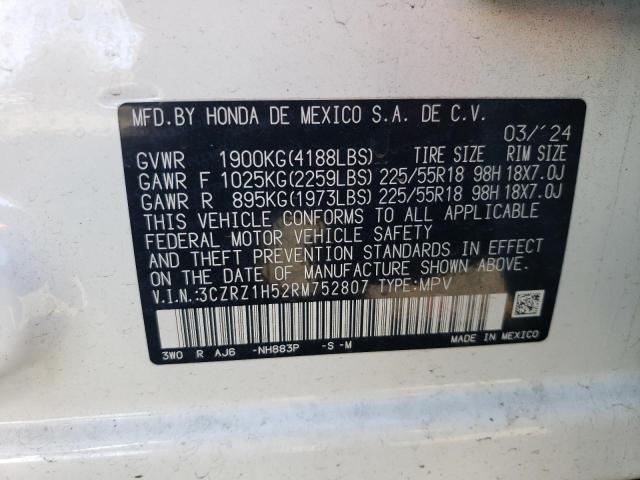 2024 HONDA HR-V SPORT 3CZRZ1H52RM752807